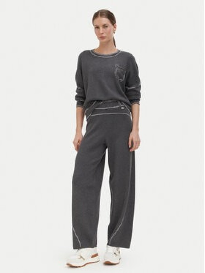 Liu Jo Sport Spodnie dzianinowe TF6077 MS59L Szary ciemny Regular Fit