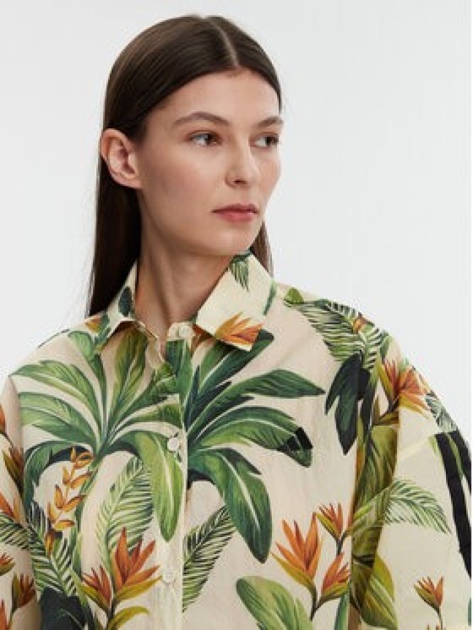 adidas Koszula FARM Premium JD6280 Zielony Loose Fit