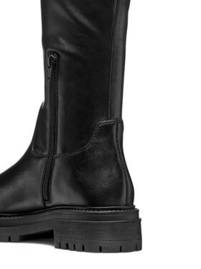 Geox Kozaki D Iridea D56HRF 0KB43 C9999 Czarny