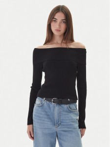 Kontatto Sweter 3M0813C Czarny Regular Fit