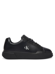 Calvin Klein Sneakersy Chunky Cups Laceup Lth Bt Croc HW0HW03223 Czarny