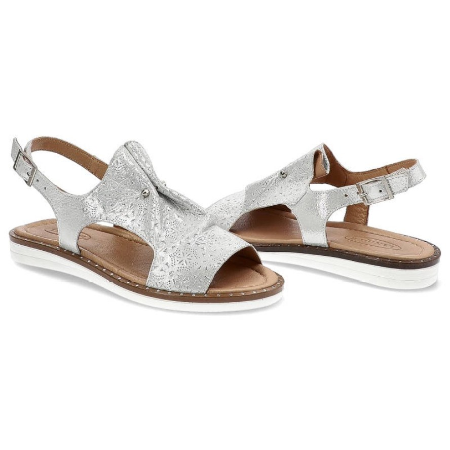 Białe Sandały Lanqier Wygodne Buty Damskie