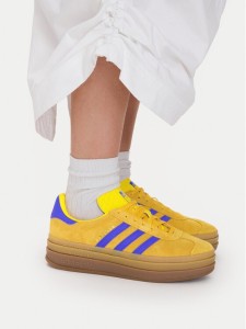 adidas Sneakersy Gazelle Bold KI7212 Żółty