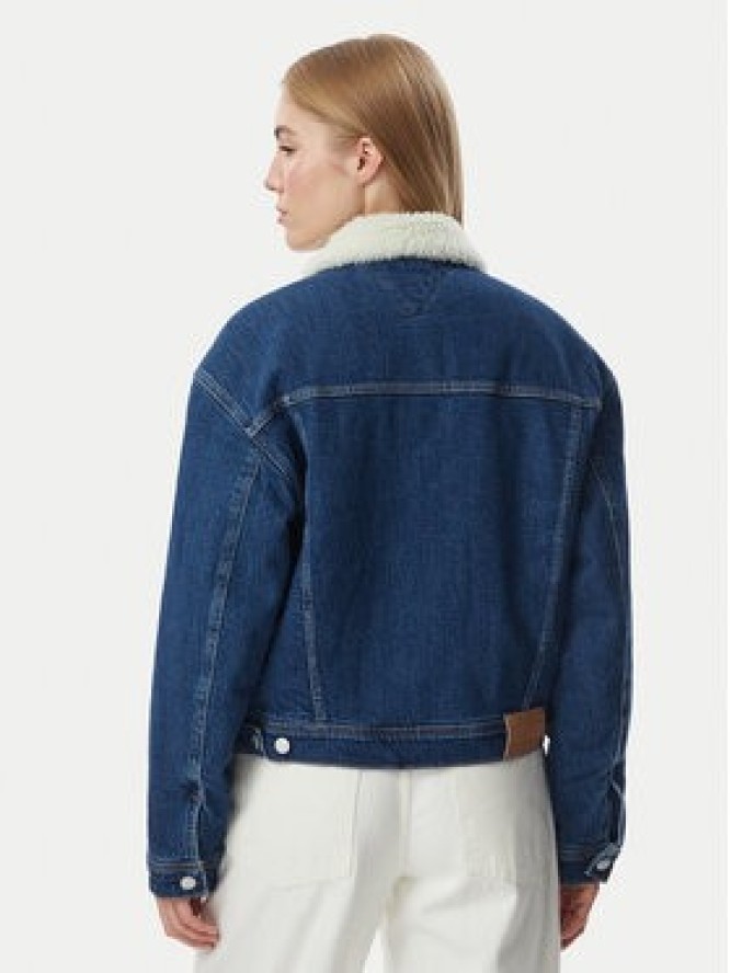 Tommy Jeans Kurtka jeansowa Archive Teddy DW0DW23519 Niebieski Regular Fit