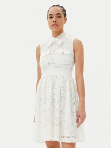 Artigli Sukienka koktajlowa ACAB000749 Biały Regular Fit