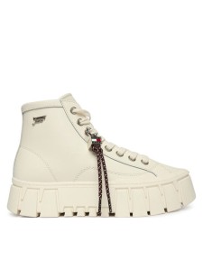Tommy Jeans Sneakersy Tjw Platform Sneaker Leather Mc EN0EN03133 Kremowy