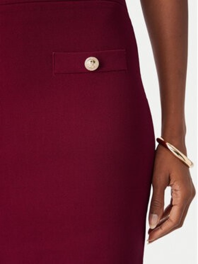 Guess Sukienka dzianinowa W6YK34 Z0969 Bordowy Slim Fit
