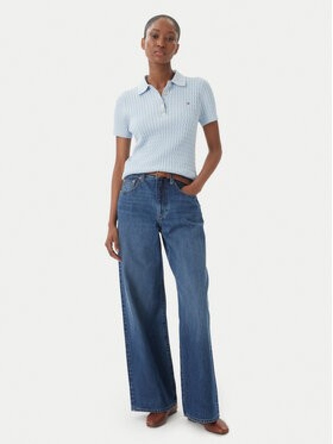 Tommy Hilfiger Sweter WW0WW41474 Niebieski Regular Fit