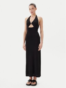 Max Mara Beachwear Sukienka koktajlowa Ghiotto 2516621059 Czarny Slim Fit