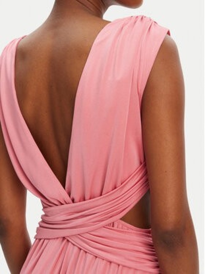 ACCESS FASHION Sukienka wieczorowa 53-3389-391 Różowy Slim Fit