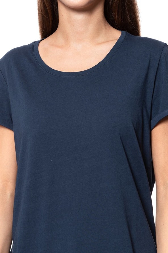 MUSTANG T SHIRT DAMSKI Alina C Embro Blue Nights 1009061 4085