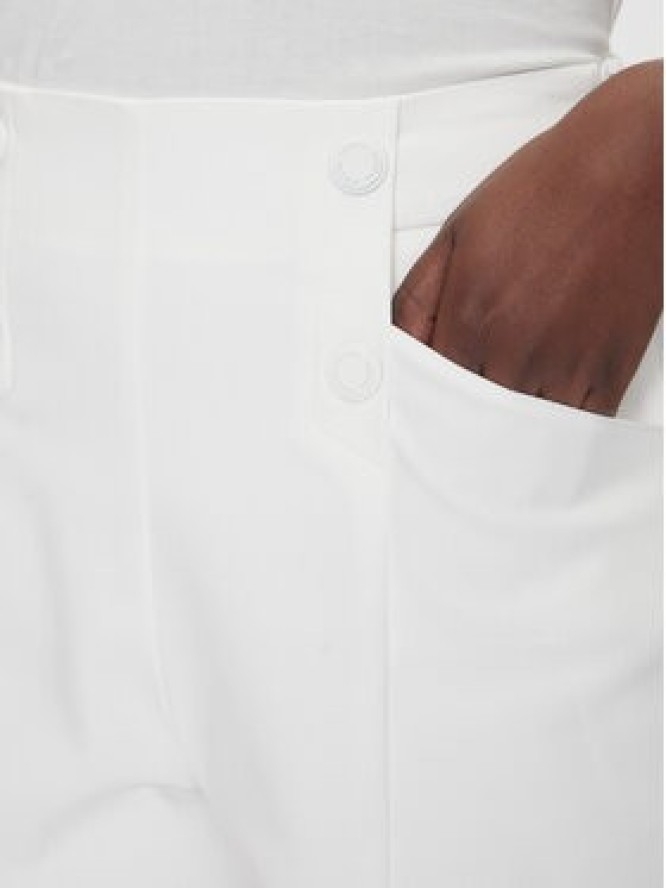 Morgan Szorty materiałowe 251-SHEON Biały Straight Fit