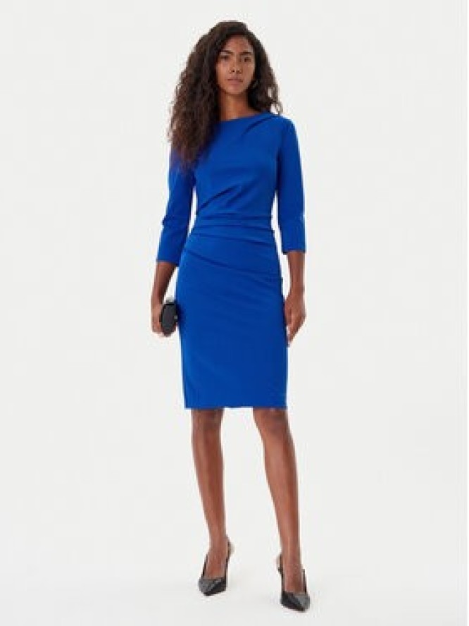 Rinascimento Sukienka koktajlowa CFC0126154003 Niebieski Slim Fit