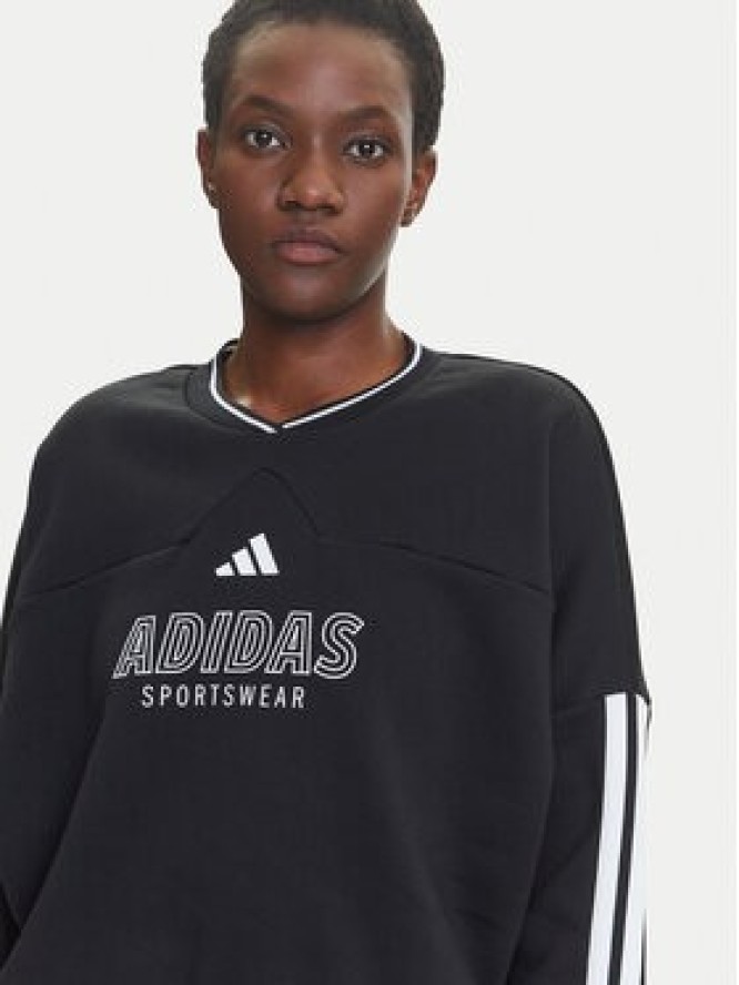 adidas Bluza Tiro Cut 3-Stripes JN2673 Czarny Loose Fit