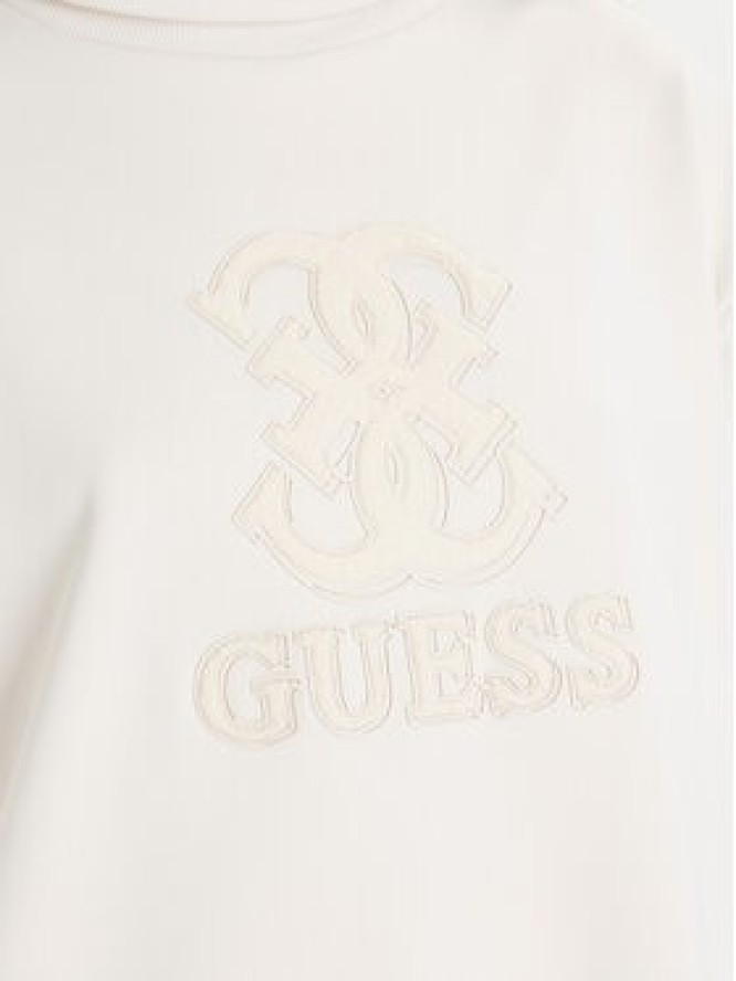 Guess Sukienka codzienna V5YK07 KCX22 Écru Regular Fit