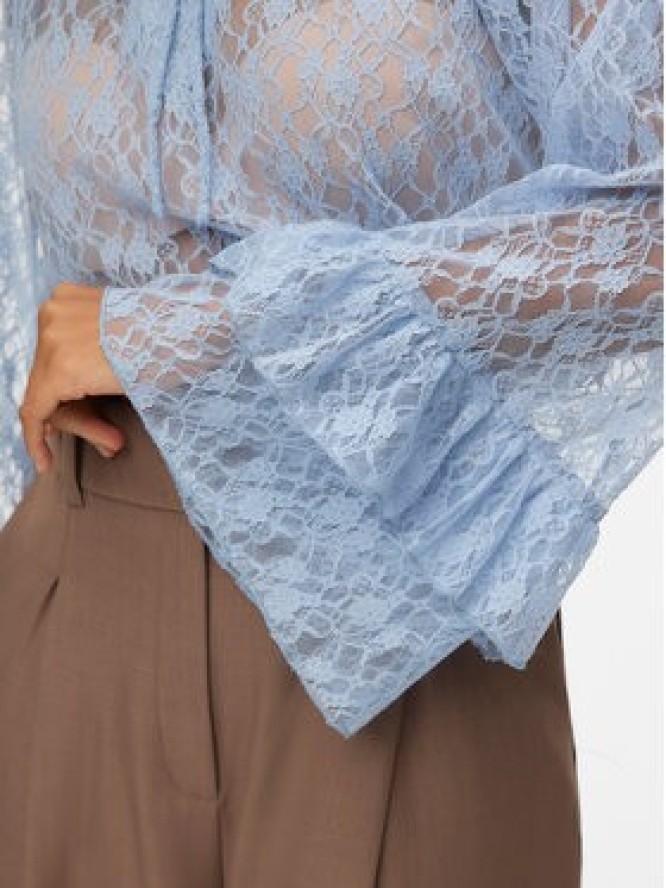 Vero Moda Bluzka Loulou 10345400 Błękitny Loose Fit