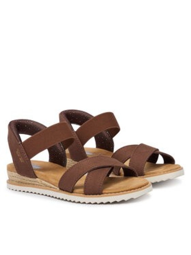 Skechers Sandały BOBS Desert Kiss - Golden Lily 114418/CHOC Brązowy