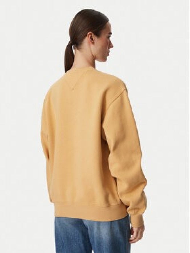 Tommy Jeans Bluza Badge DW0DW23297 Żółty Regular Fit