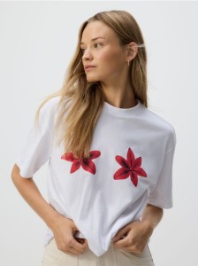 T-shirt z nadrukiem - biały