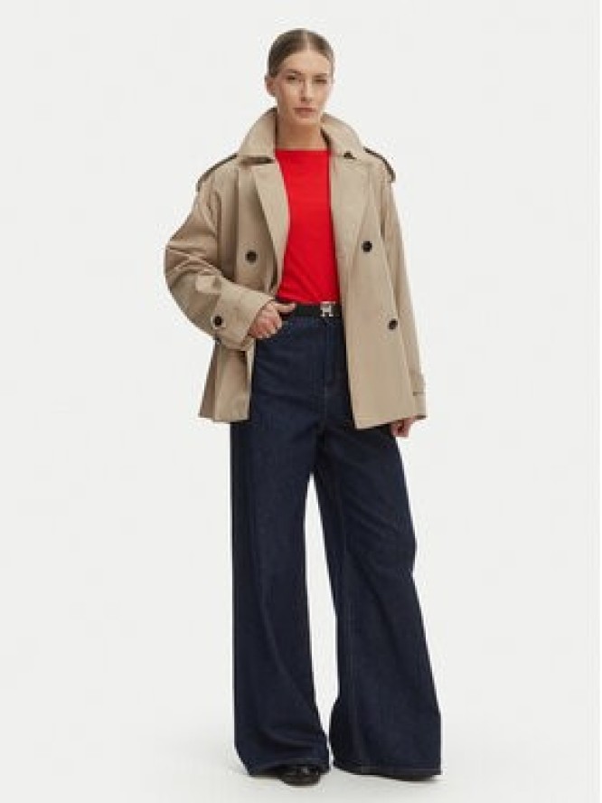 Tommy Hilfiger Trencz WW0WW49586 Beżowy Relaxed Fit
