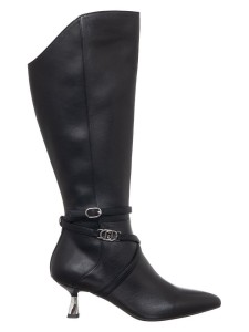 Liu Jo Skórzane kozaki w kolorze czarnym rozmiar: 38
