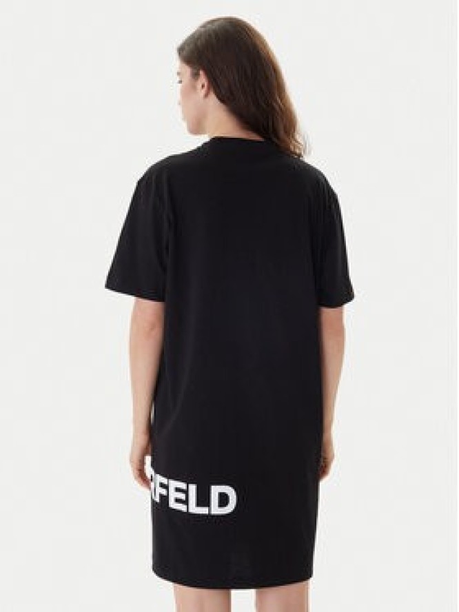 Karl Lagerfeld Jeans Sukienka codzienna B1W13054 Czarny Regular Fit