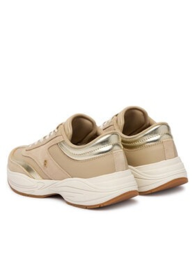 Tommy Hilfiger Sneakersy Th Modern Sporty Runner Leather FW0FW09590 Beżowy