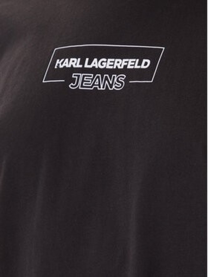 Karl Lagerfeld Jeans T-Shirt A4W17003 Czarny Relaxed Fit