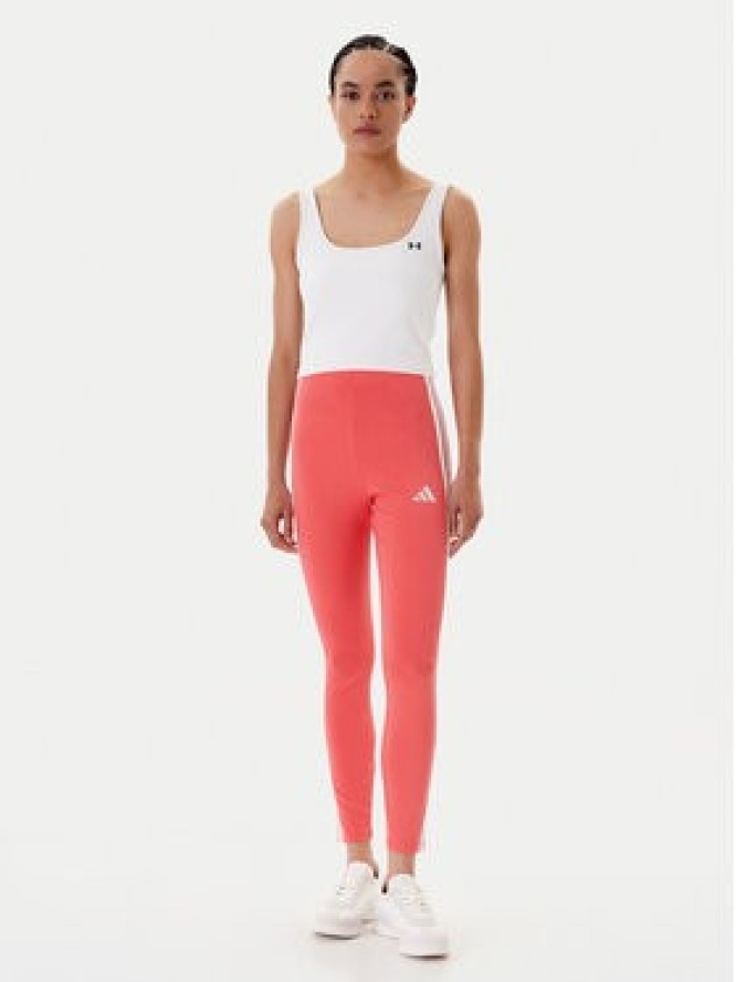 adidas Legginsy Essentials 3-Stripes KE4389 Koralowy Slim Fit