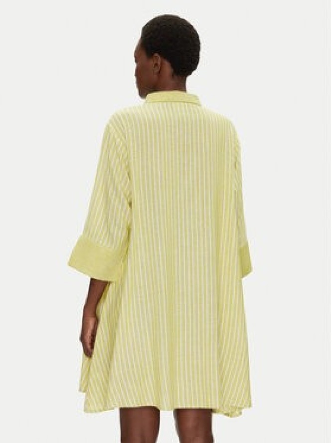 Iconique Sukienka koszulowa IC25-026 Zielony Relaxed Fit