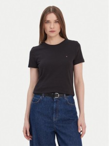 Tommy Hilfiger T-Shirt Heritage Crew WW0WW22043 Czarny Regular Fit
