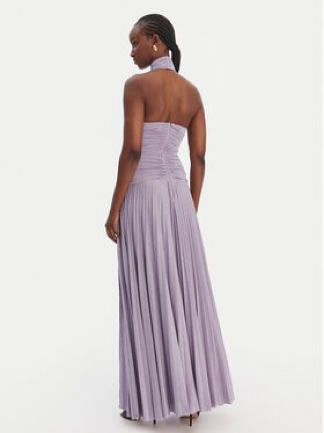 Elisabetta Franchi Sukienka wieczorowa AB-R18-61E2-V760 Fioletowy Regular Fit