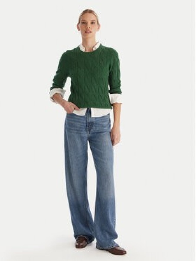 Tommy Hilfiger Sweter WW0WW43586 Zielony Regular Fit