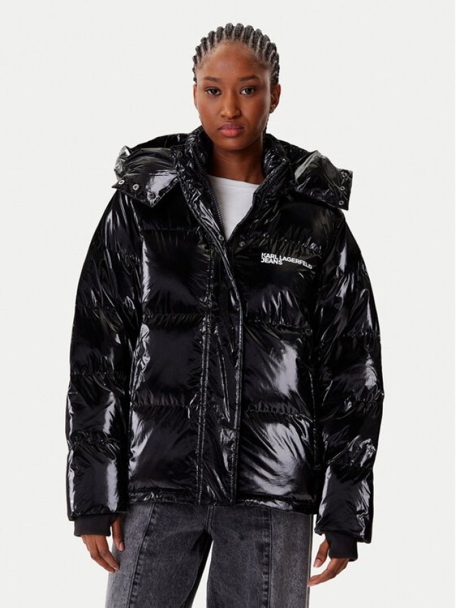 Karl Lagerfeld Jeans Kurtka zimowa A4W15020 Czarny Regular Fit
