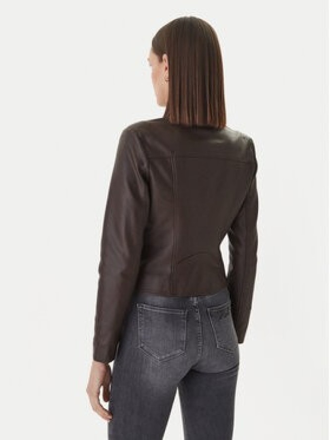 Guess Kurtka z imitacji skóry W6GL09 W1834 Brązowy Regular Fit