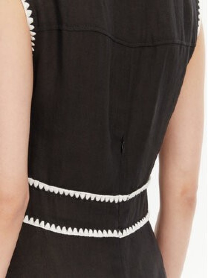 ICONA Sukienka letnia RP5LE007 Czarny Regular Fit