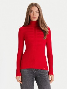 Morgan Golf 132-MENTOS.M Czerwony Slim Fit