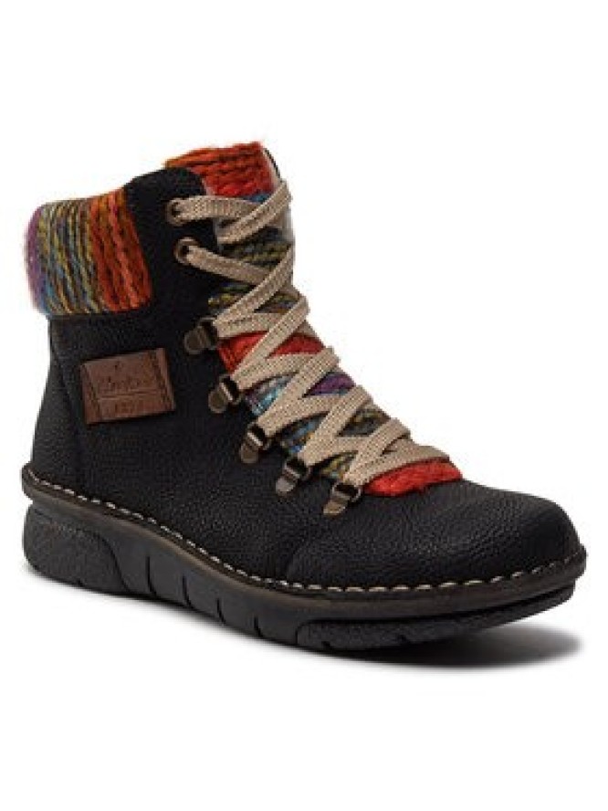 Rieker Botki 73343-00 Czarny