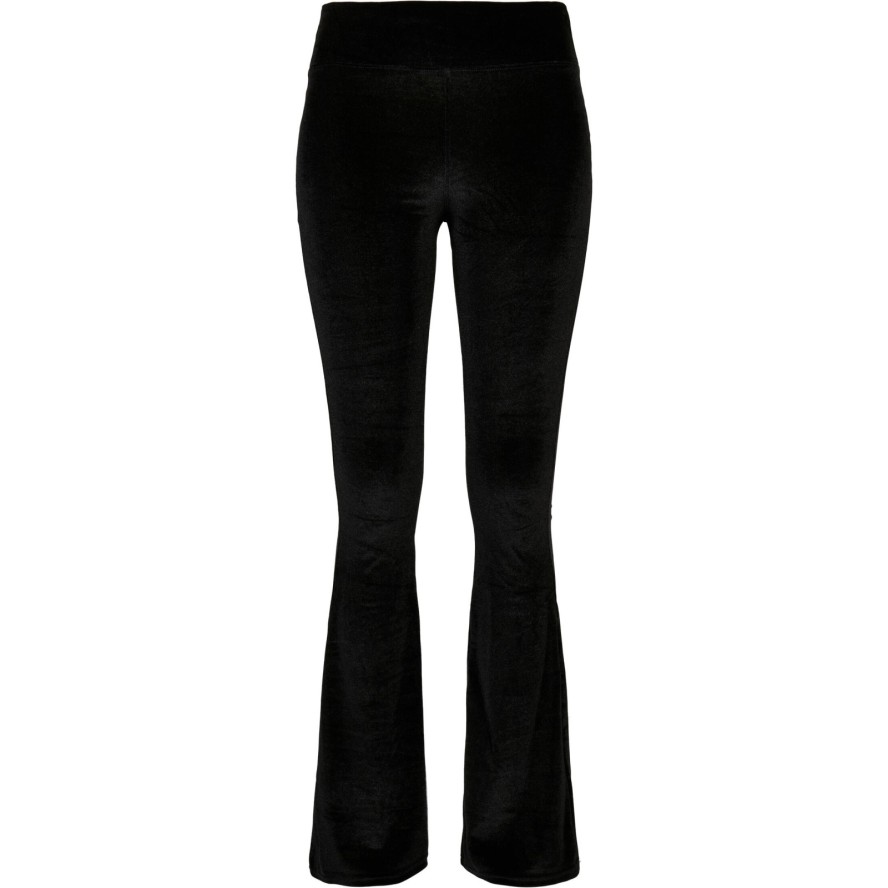 Damskie legginsy z wysoką talią Urban Classics velvet boot (GT)