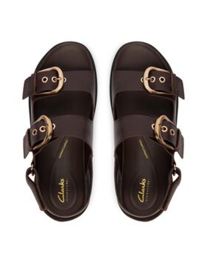 Clarks Sandały Aristella Bay 26185806 Brązowy