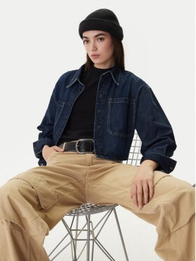 G-Star Raw Koszula jeansowa D26851-E090 Granatowy Boxy Fit