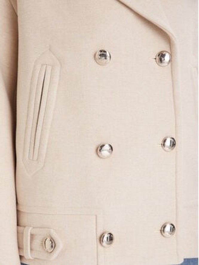 Morgan Płaszcz wełniany 252-GMOON Beżowy Regular Fit