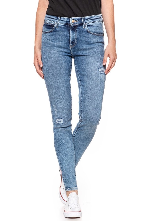WRANGLER SKINNY WORN INDIGO W28KTX21P 112128339