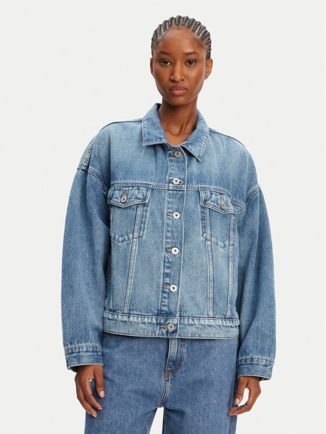 HUGO Kurtka jeansowa Lou 50541559 Niebieski Regular Fit