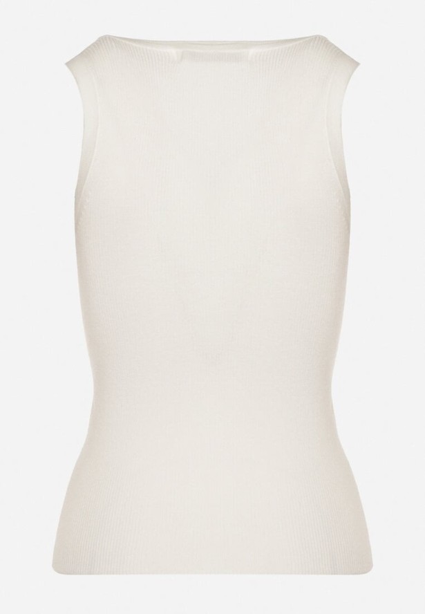 Jasnobeżowy Top z Modalem i Wiskozą Sanilatia