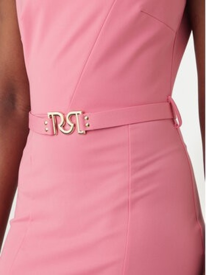 Rinascimento Sukienka koktajlowa CFC0127755003 Różowy Slim Fit