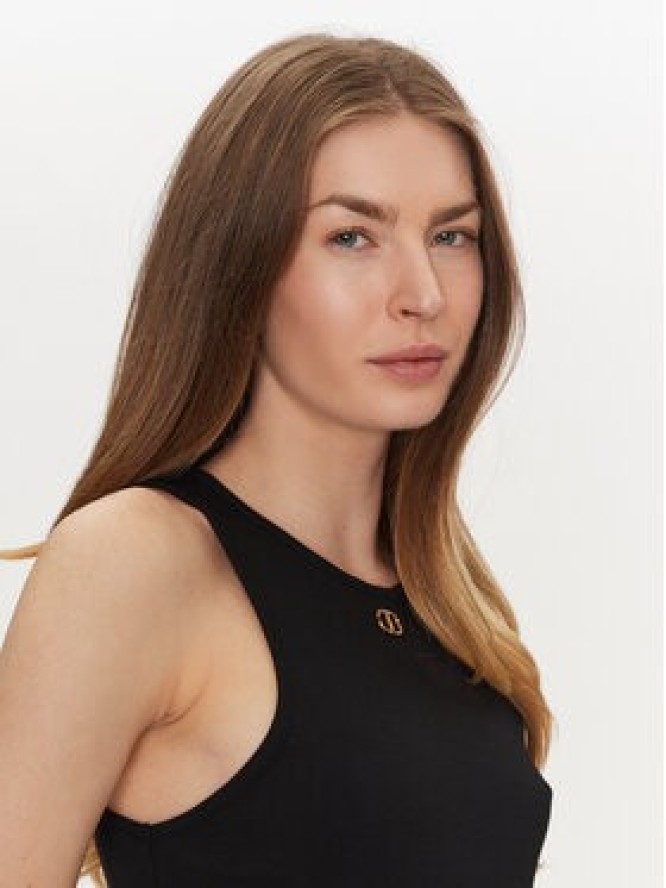 TWINSET Top 251TP2550 Czarny Slim Fit