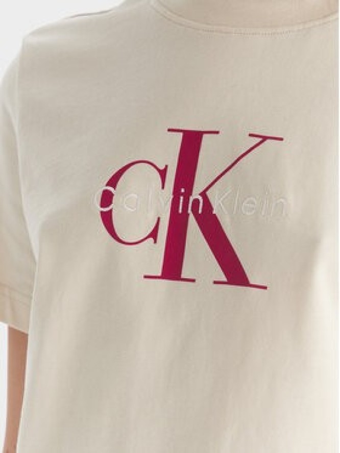 Calvin Klein Jeans T-Shirt Hero LV047B865G Beżowy Regular Fit