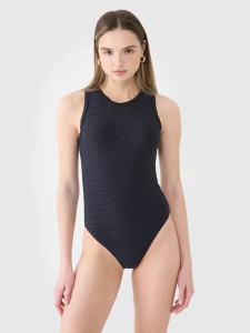 BODY DAMSKIE 4F SPORTOWE Z WYCIĘCEM NA PLECACH CZARNY