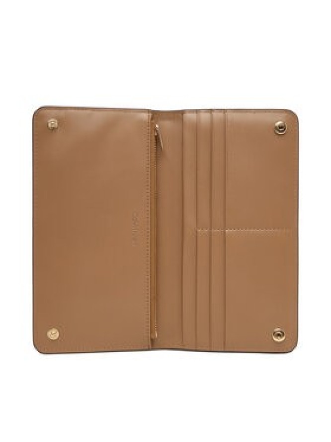Calvin Klein Portfel Foil Logo Passport Longfold LV04F1205G Czarny